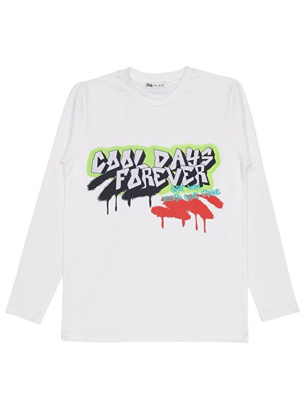 Civil Erkek Çocuk Cool Days Forever Baskılı 10-13 Yaş Sweatshirt