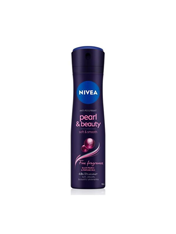 NIVEA Kadın Sprey Deodorant Pearl&Beauty Fine Fragrance 48 Saat Anti-Perspirant Koruma 150 ml Kalıcı Koku