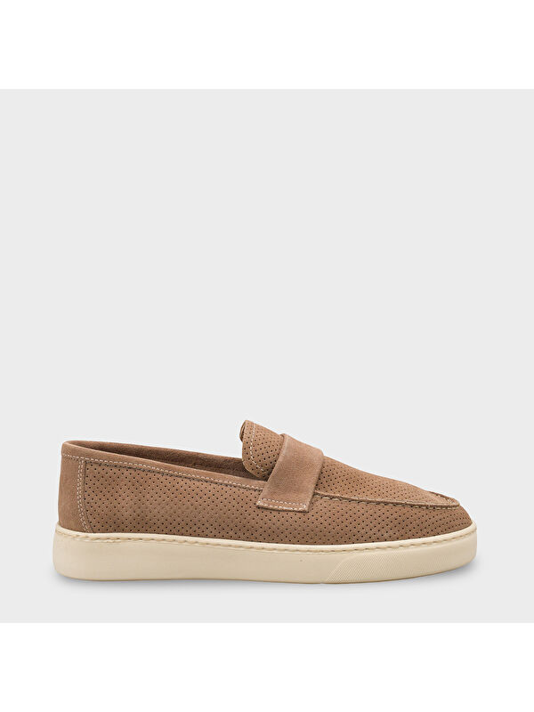 Capone Outfitters Dillon Hakiki Deri Süet İçi Hakiki Deri Astarlı Erkek Loafer Ayakkabı