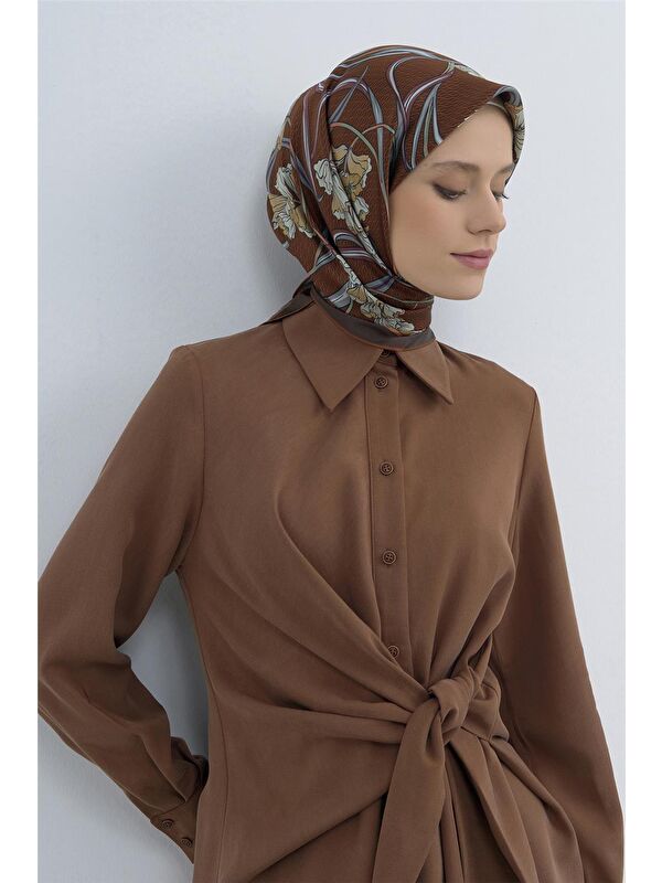 ARMİNE Saf İpek Twill Eşarp 9512D 54