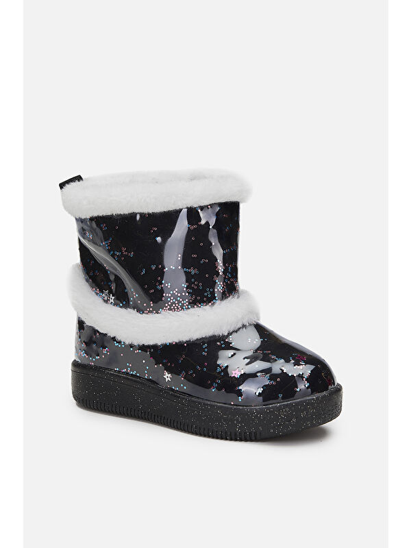 Comet Işıklı Kız Bebek Siyah Bot - Görsel 3