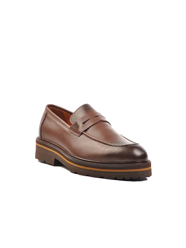 Kahve Hakiki Deri Erkek Bot Klasik Ayakkabı 2872 M - Görsel 4