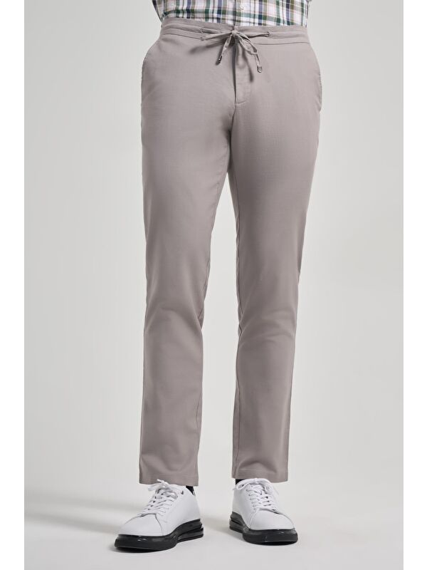 İMZA Taş Rengi Pamuklu Yandan Cepli Casual Comfort Fit Jogger Pantolon 1003250110