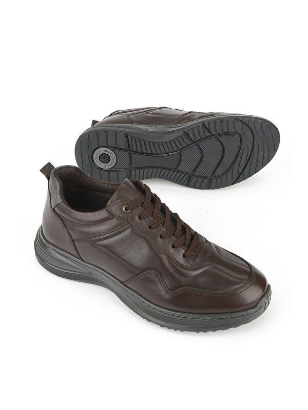 Erkek Hakiki Deri Ayakkabı 1531002Z2089 Kahve - Görsel 5