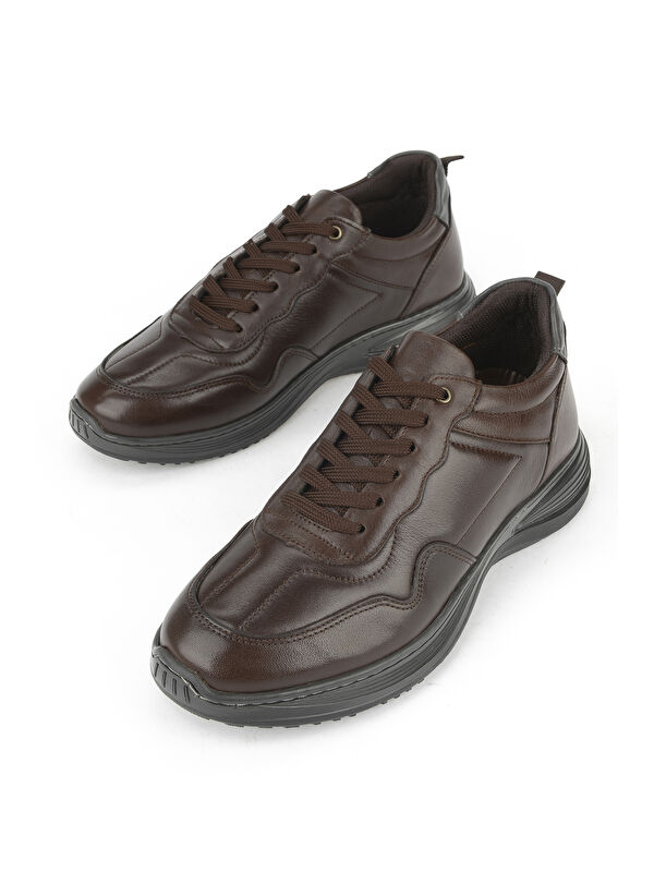 Erkek Hakiki Deri Ayakkabı 1531002Z2089 Kahve - Görsel 6