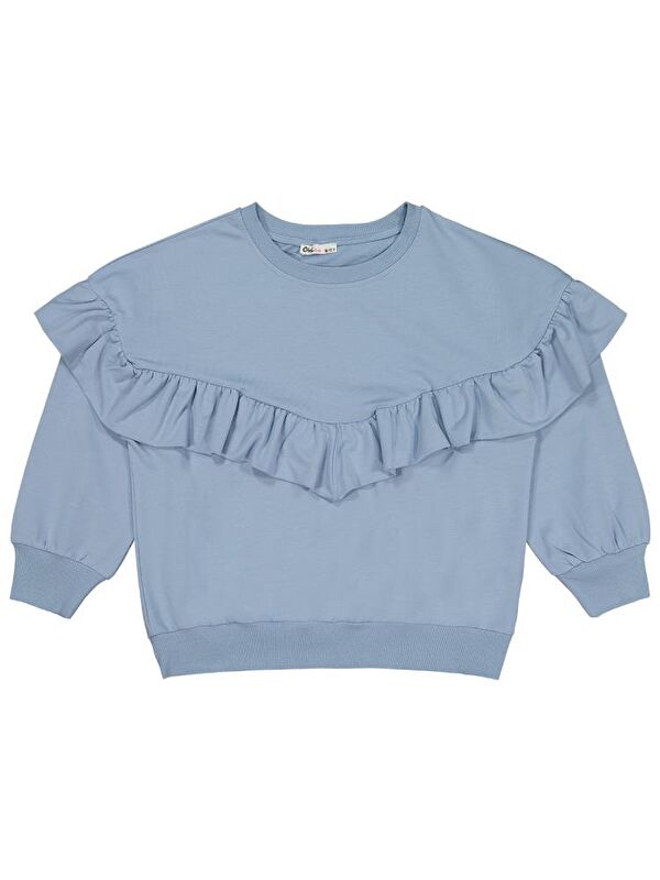 Civil Kız Çocuk Roba Fırfırlı 10-13 Yaş Sweatshirt