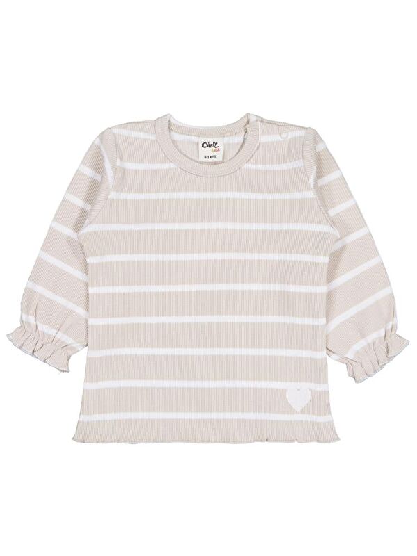 Civil Bebek Çizgili 6-18 Ay Sweatshirt