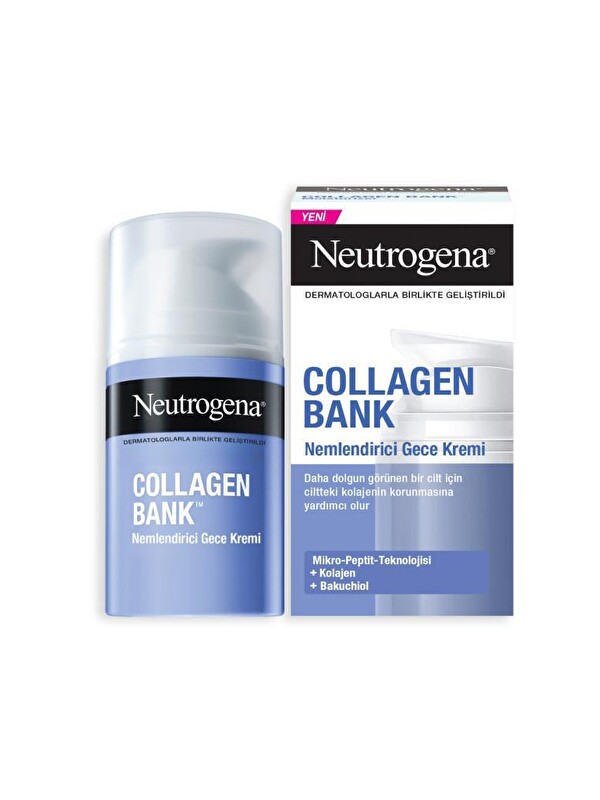 Neutrogena Collagen Bank Kolajen İçerikli Nemlendirici Gece Kremi 50 ml