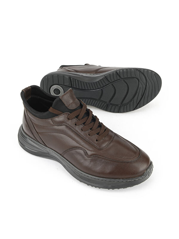 Erkek Hakiki Deri Ayakkabı 1531002Z3059 Kahve - Görsel 5