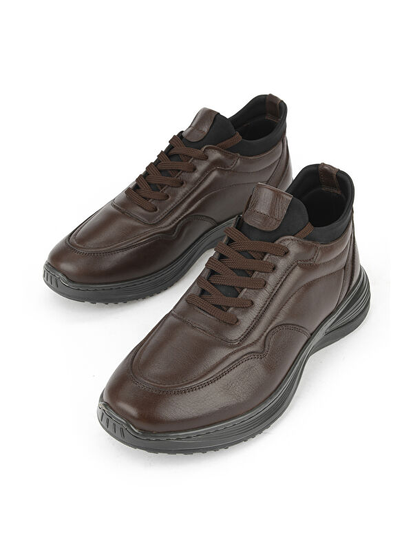 Erkek Hakiki Deri Ayakkabı 1531002Z3059 Kahve - Görsel 6