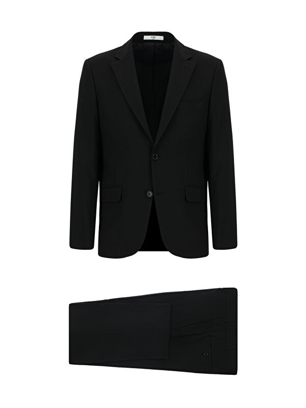 Kiğılı Slim Fit Dar Kesim Yünlü Klasik Takım Elbise