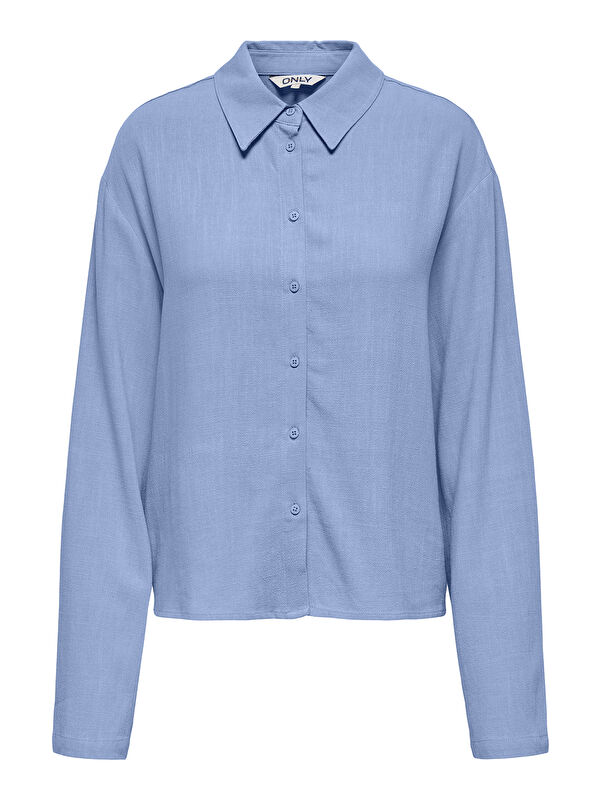 Only Onlsolvi Keten Karışımlı Comfort Fit Düz Yaka Gömlek 15338695