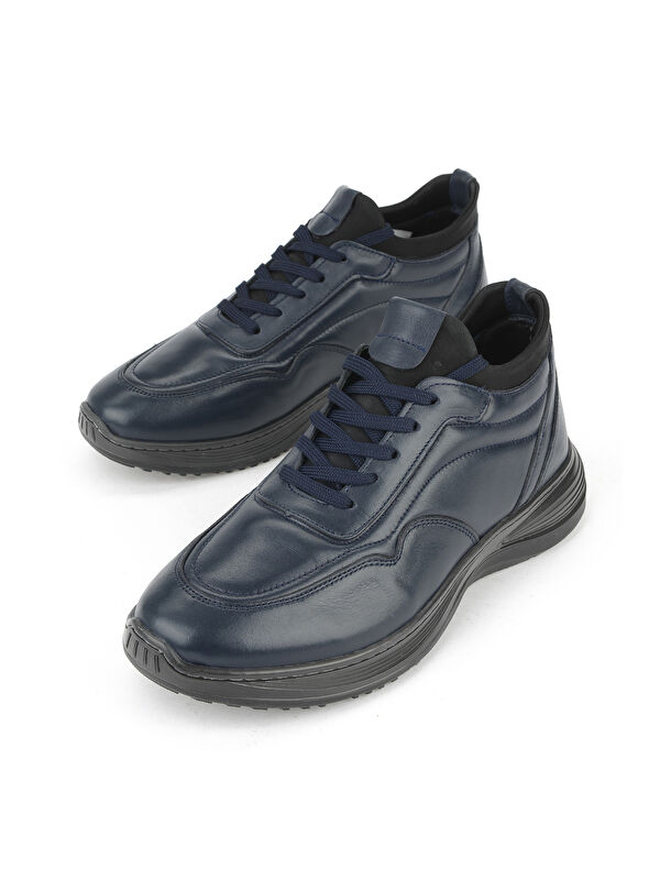 Erkek Hakiki Deri Ayakkabı 1531002Z3059 Lacivert - Görsel 6