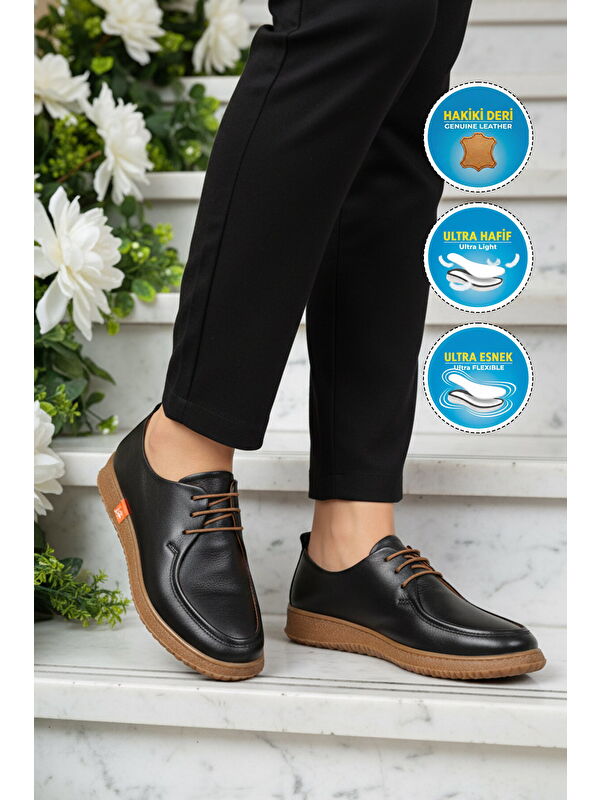 Ayakmod Kahverengi Ayakmod Hakiki Deri Kadın Casual Ayakkabı 2005 Z