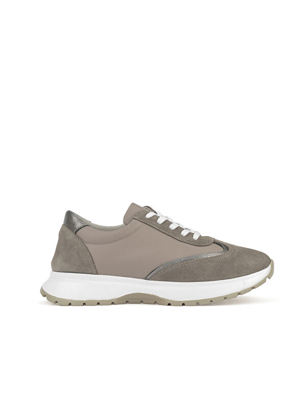Kadın Hakiki Deri Sneaker 1531050Z26501005K Vizon - Görsel 2
