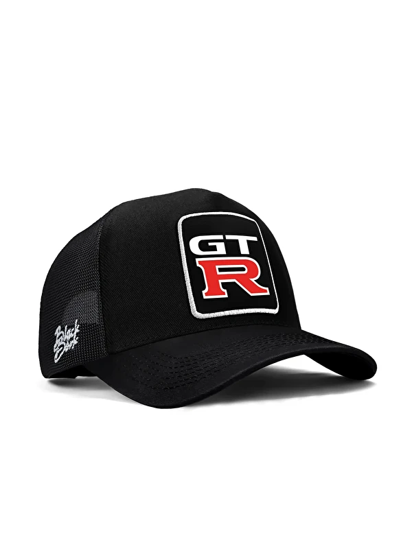 BlackBörk GTR Logolu Siyah Trucker Şapka