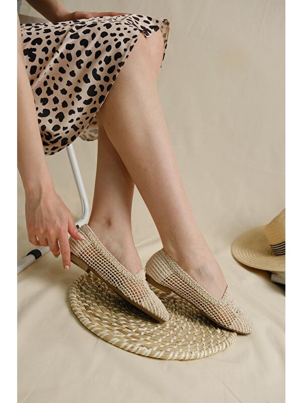 Lesta Kadın Örme Babet Kadın Ayakkabı - Görsel 4