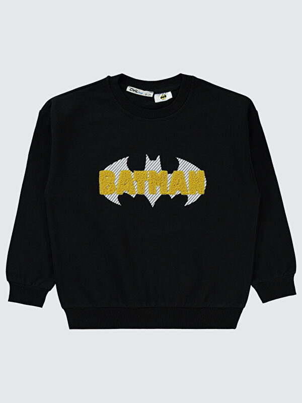 Civil Batman Erkek Çocuk Sweatshirt 10-13 Yaş  Siyah