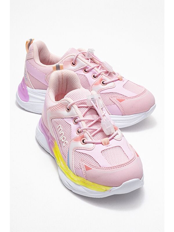 Kız Çocuk Pudra Günlük Spor Ayakkabı - Görsel 2