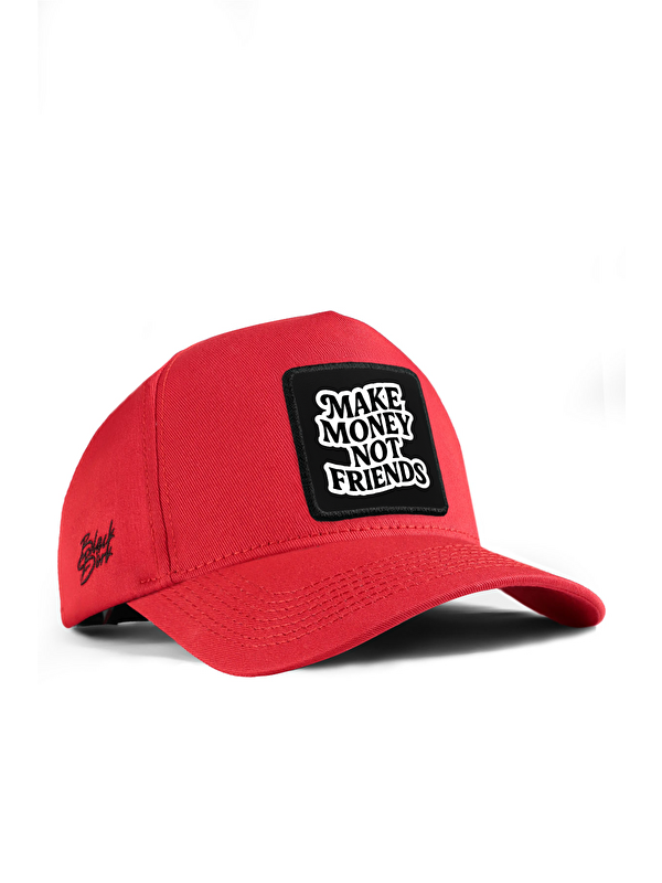 BlackBörk Make Money Logolu Kırmızı Beyzbol Şapka