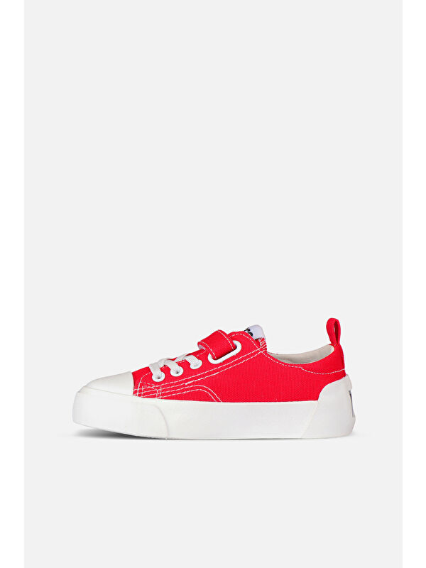 Lee Basic Unisex Çocuk Kırmızı Spor Ayakkabı - Görsel 3