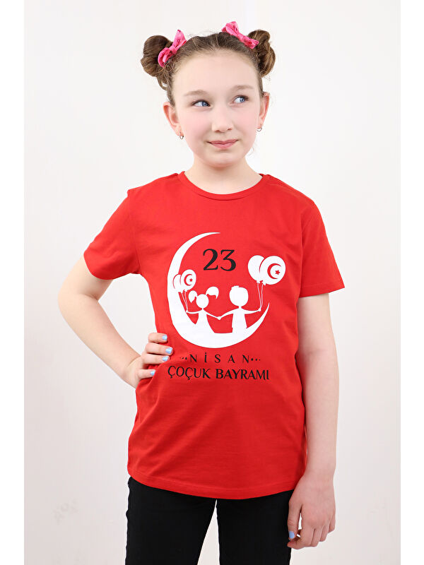 Toontoykids Unisex Çocuk 23 Nisan Baskılı Tişört