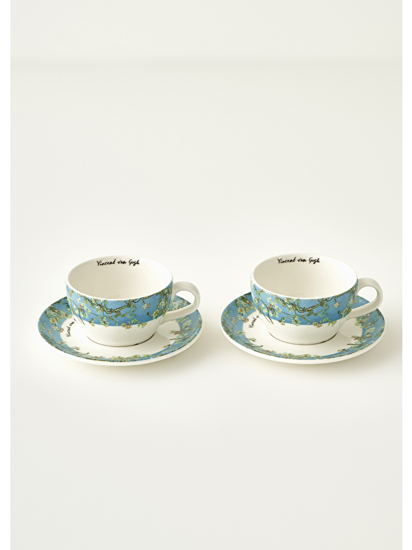 Bella Maison Van Gogh Almond Blossom 2'li Çay Fincanı Seti Turkuaz (270 cc)