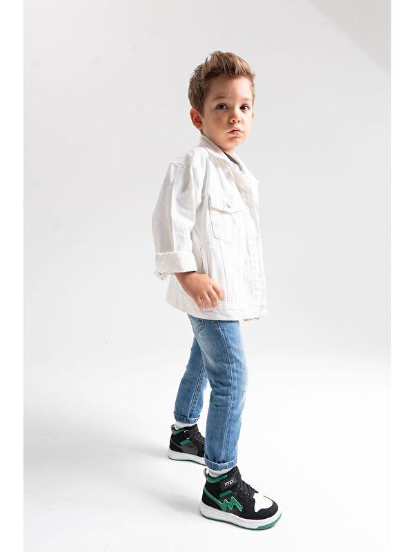 Mnpc Siyah Mnpc Hakiki Deri Unisex Çocuk Anatomik Günlük Bot