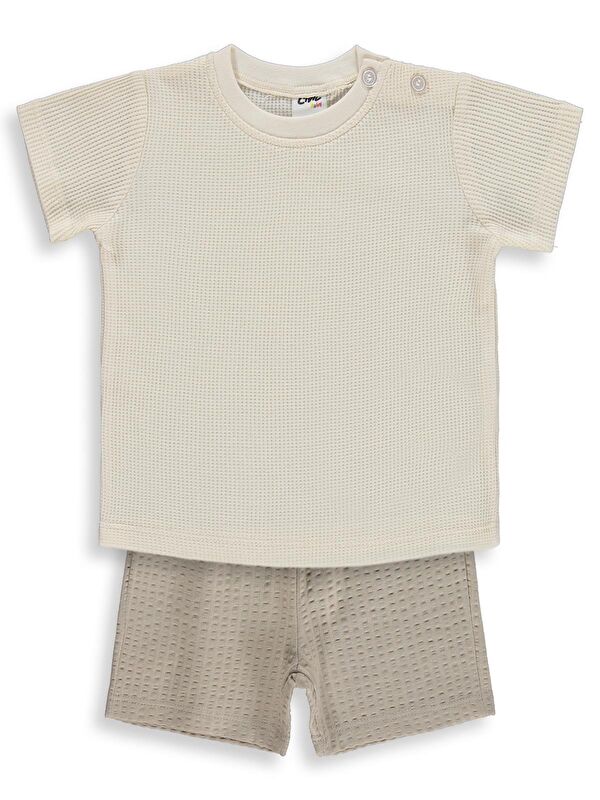 Civil Baby Basic 6-18 Ay Takım - Ekru