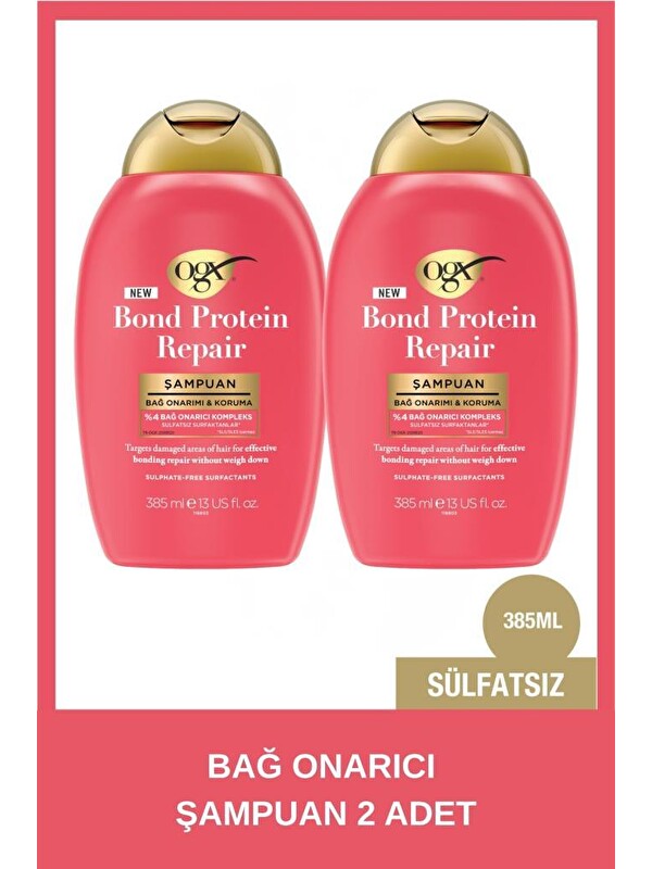 OGX Bond Protein Repair Şampuan 385 ml x 2