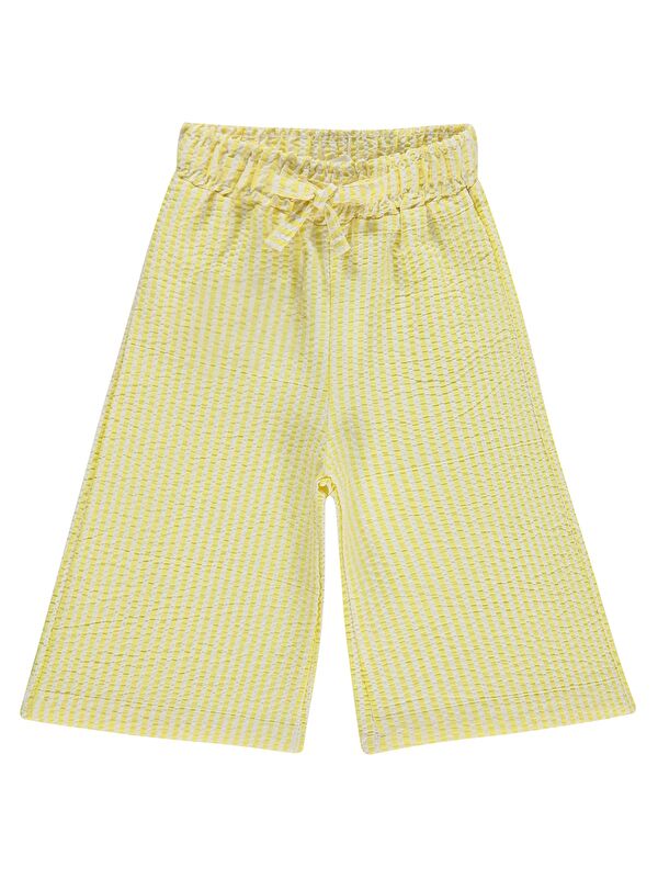 Civil Baby Çizgi Empirmeli 6-18 Ay Pantolon - Sarı