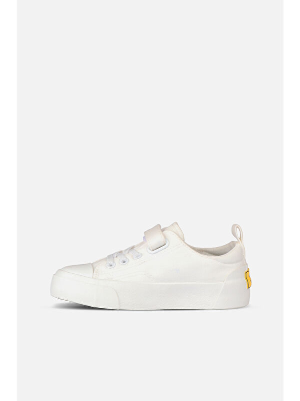 Lee Basic Unisex Çocuk Beyaz Spor Ayakkabı - Görsel 3