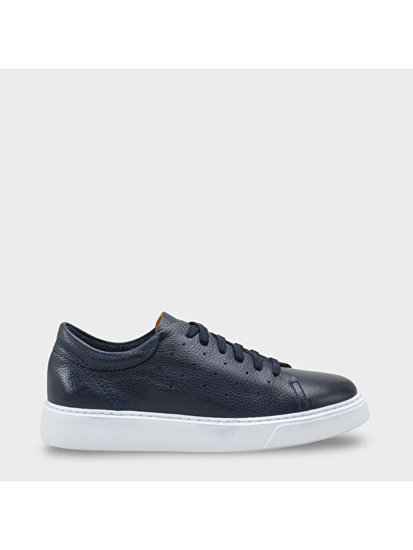 Capone Outfitters Chaim Hakiki Deri Erkek Günlük Spor Ayakkabı Sneaker