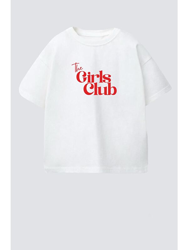 Monila Kız Çocuk Bisiklet Yaka Baskılı Tshirt