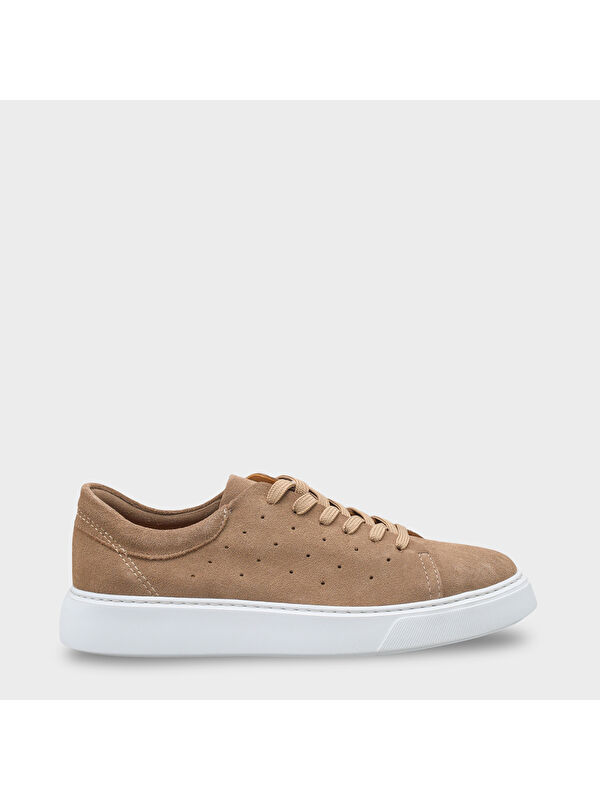 Capone Outfitters Chaim Hakiki Deri Erkek Günlük Spor Ayakkabı Sneaker