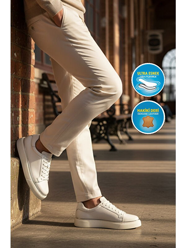 Ayakmod Lacivert Ayakmod Premium Hakiki Deri Erkek Casual Ayakkabı 2689 M