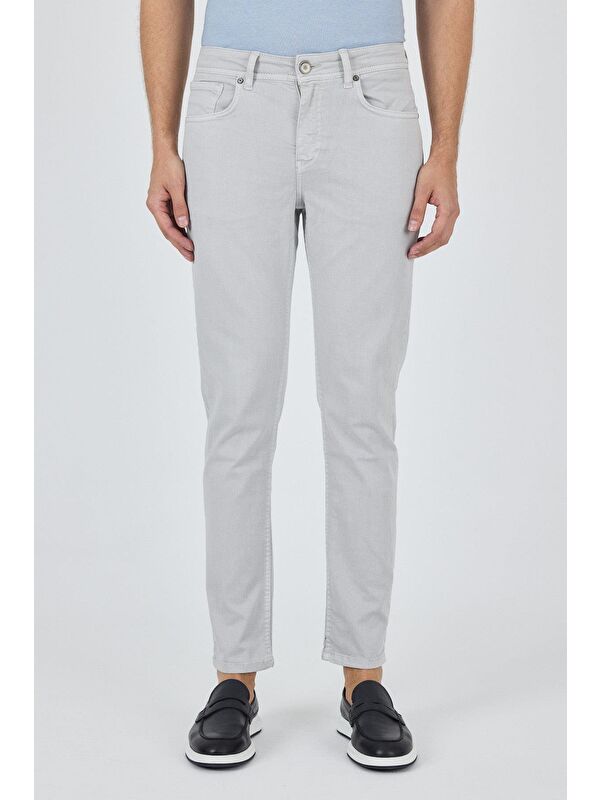 İMZA Taş Rengi Pamuklu 5 Cep Casual Slim Fit 5 Cep Pantolon 1003250318