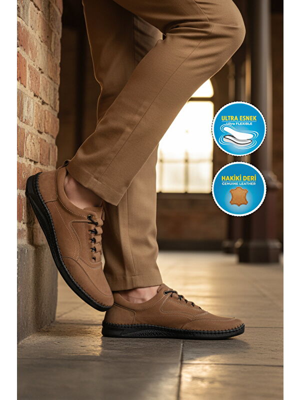 Ayakmod Siyah Ayakmod Premium Hakiki Deri Erkek Casual Ayakkabı 2101 M