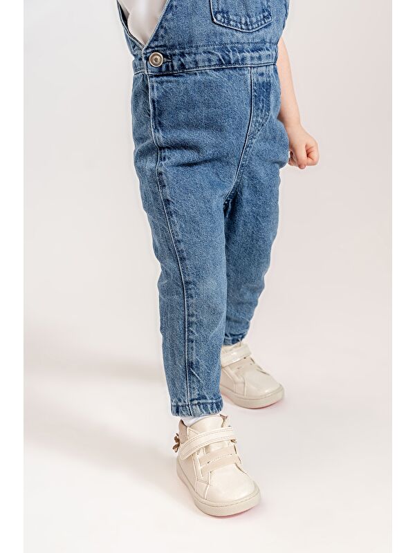 Kız Çocuk Bej Hakiki Deri Suya Dayanıklı Anatomik Günlük Bot - Görsel 2