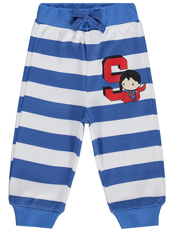 Civil Baby Superman Baskılı 3-18 Ay Tek Alt Bebe - Mavi
