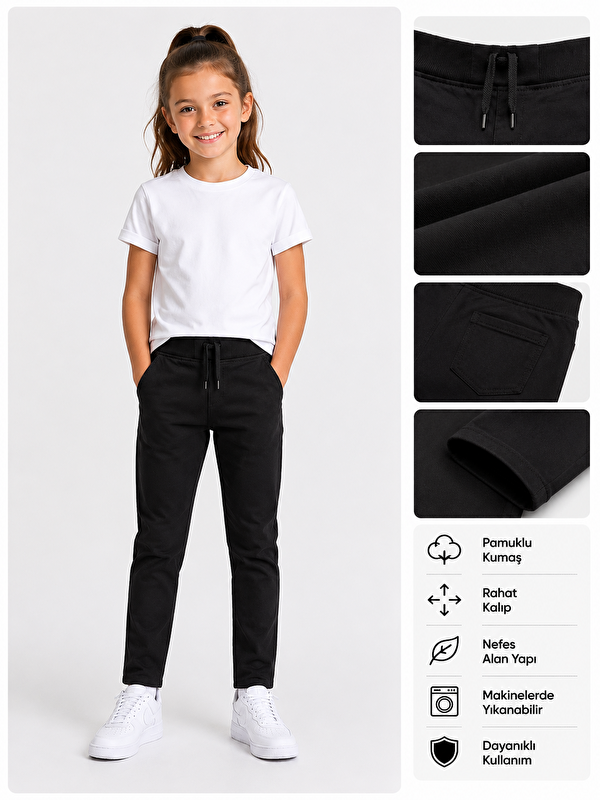 ajn Kız Çocuk Okul Pantolonu Unisex