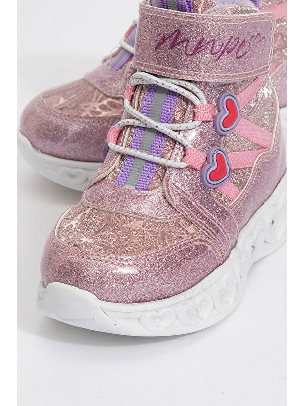 Kız Çocuk Pembe Işıklı Taban Suya Dayanıklı Anatomik Günlük Bot - Görsel 3