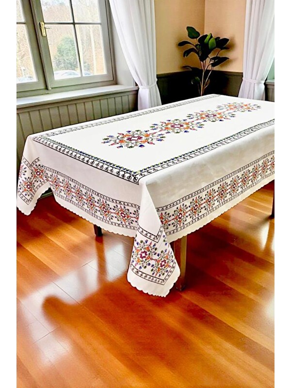Çeyiz Diyarı Mihrap Dertsiz Masa Örtüsü 120x150 cm
