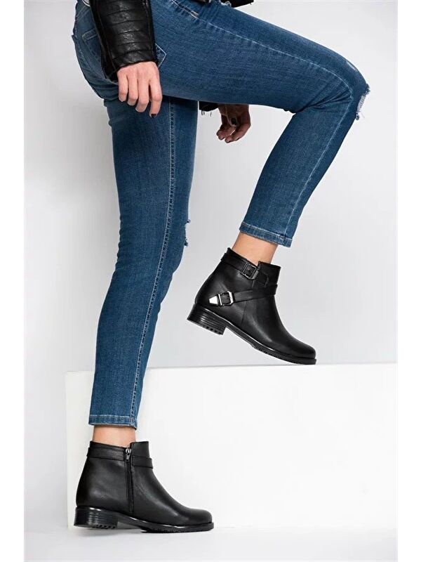Siyah Kadın Bot A726193409 - Görsel 2