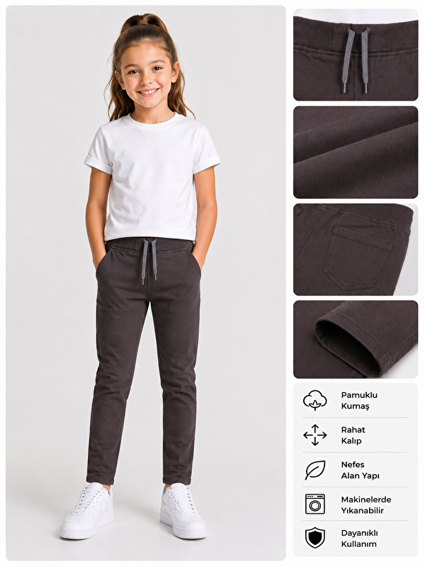 ajn Kız Çocuk Okul Pantolonu Unisex