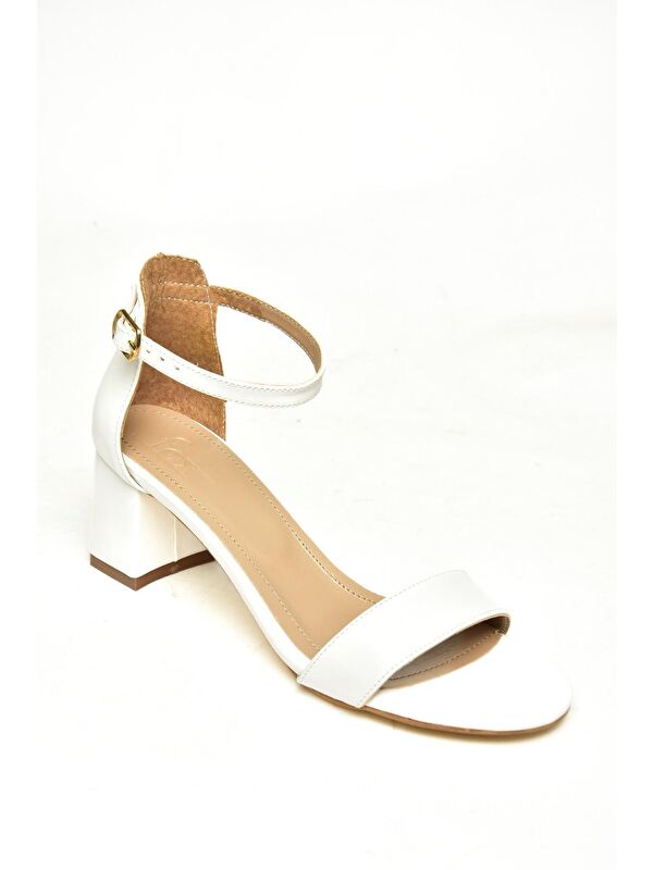 Fox Shoes U5784510 Beyaz Kadın Topuklu Ayakkabı