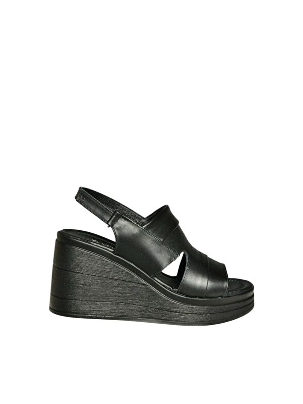 Siyah Kadın Dolgu Topuklu Ayakkabı U5559603 - Görsel 7