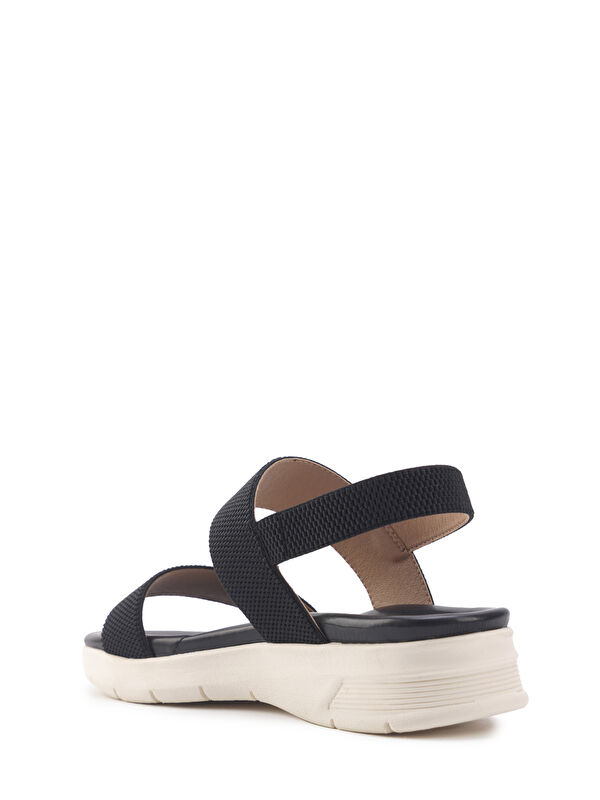 TRV2577.Z4FX Siyah Kadın Comfort Sandalet - Görsel 4