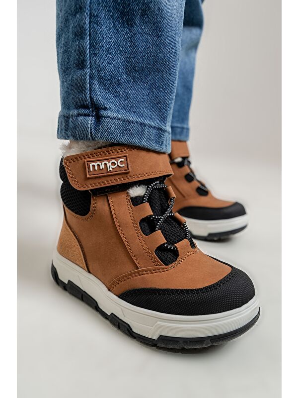 Erkek Çocuk Kum Suni Deri Suya Dayanıklı Anatomik Günlük Bot - Görsel 3