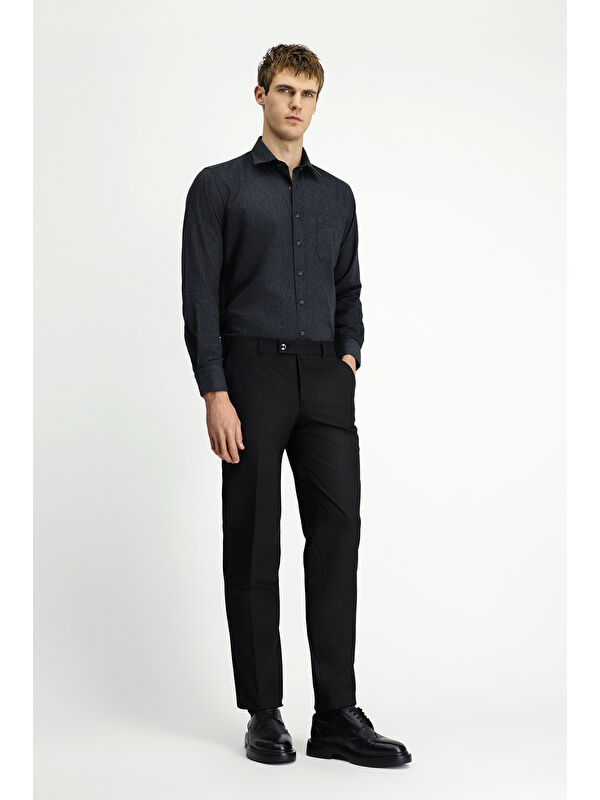 Kiğılı Slim Fit Dar Kesim Elastanlı Klasik Kumaş Pantolon